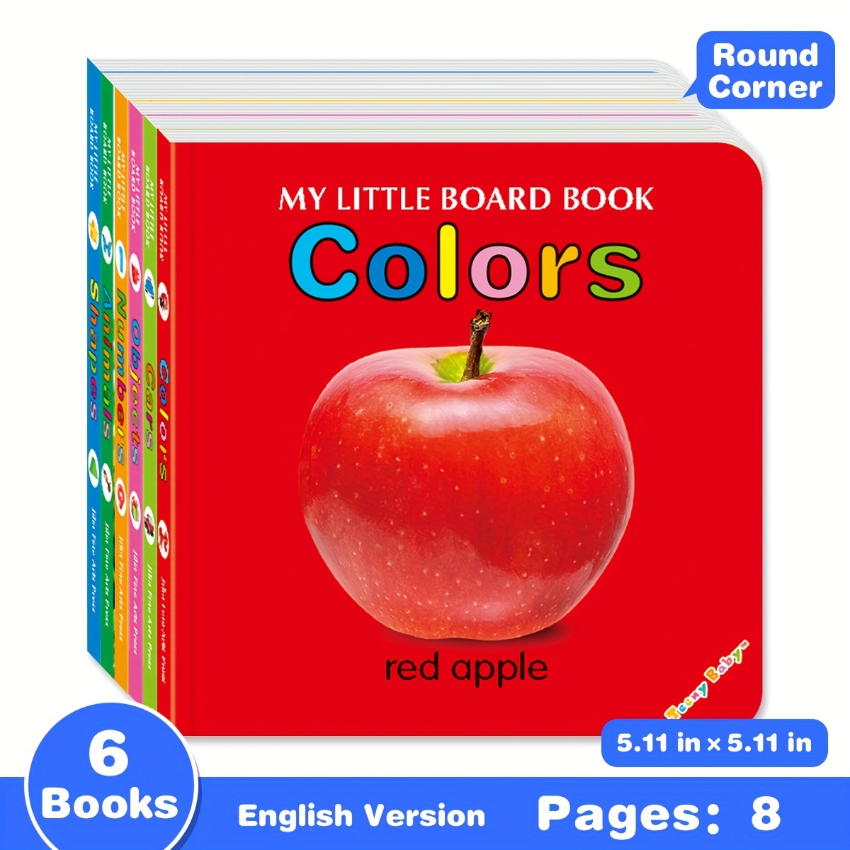 Board Game Book - สมุดการ์ดลายสีสันสดใส ของขวัญเสริมพัฒนาการทางประสาทสัมผัสแบบอินเทอร์แอคทีฟ สีสันสดใสช่วยเสริมการเรียนรู้การอ่านในวัยเริ่มต้น