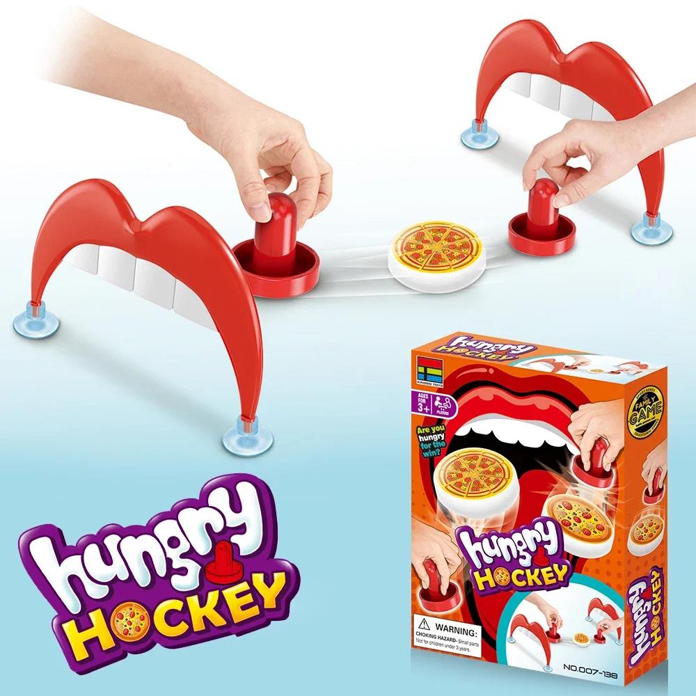 Board Game Jenga - เกมกระดานพิซซ่าฮอกกี้น้ำแข็งแบบตั้งโต๊ะ ของเล่นเสริมสร้างความสัมพันธ์ระหว่างพ่อแม่และลูก เกมแบบอินเทอร์แอคทีฟสำหรับเด็ก/ผู้ใหญ่ ของเล่นสำหรับงานสังสรรค์ในครอบครัว ของขวัญสำหรับงานปาร์ตี้