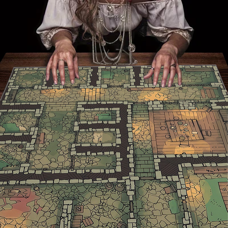 Board Game Qwirkle - ผ้าปูโต๊ะเกมเขาวงกต 1 ชิ้น – แผ่นรอง RPG