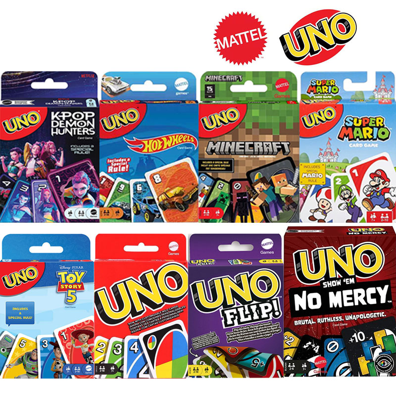 Board Game Uno - เกมแมทเทล UNO Flip! ของเล่นเกมกระดาน, การ์ดเกม, ฮอตวีลส์,