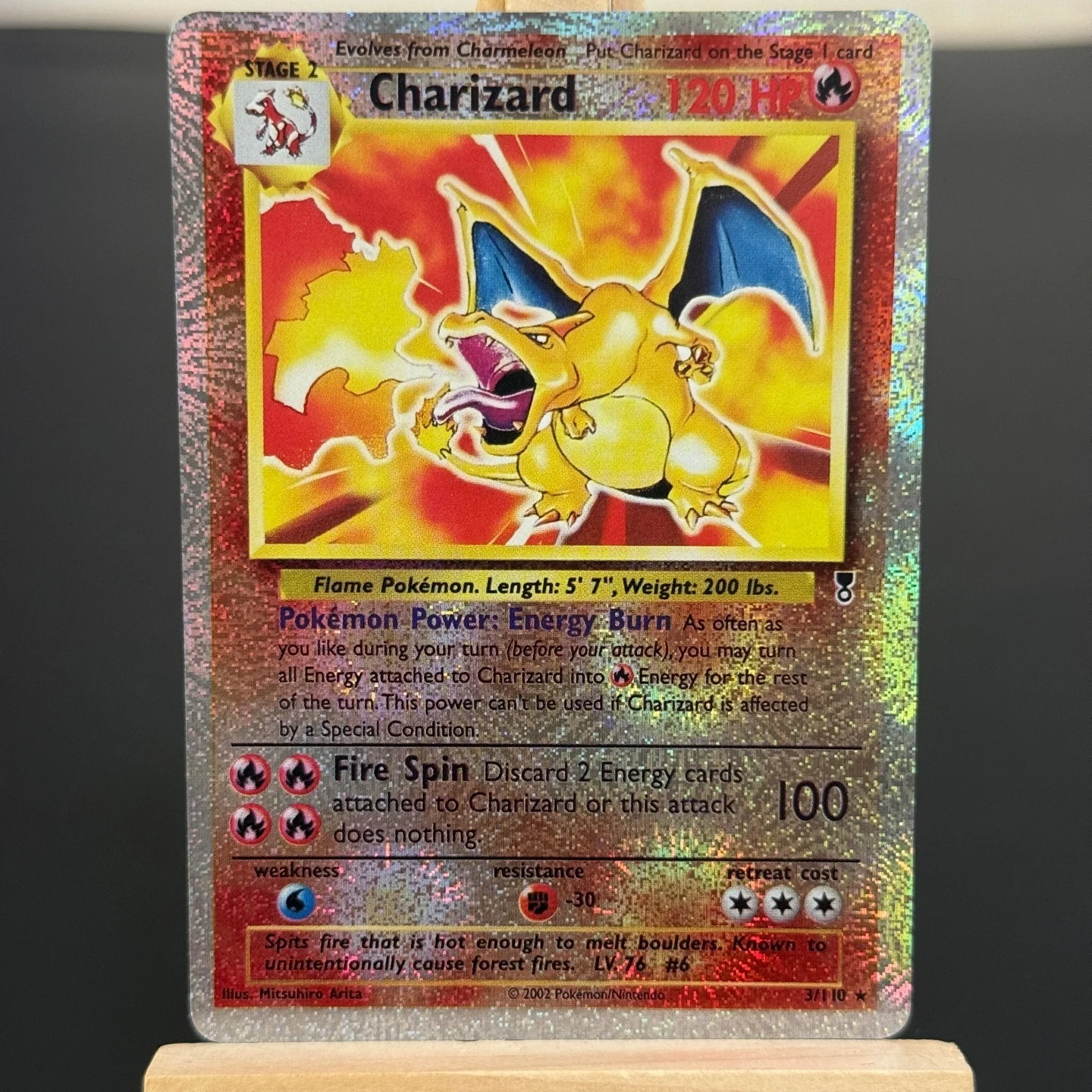 Board Game Diy - การ์ดสะสม TCG English Charizard คอลเลกชันปี 2002