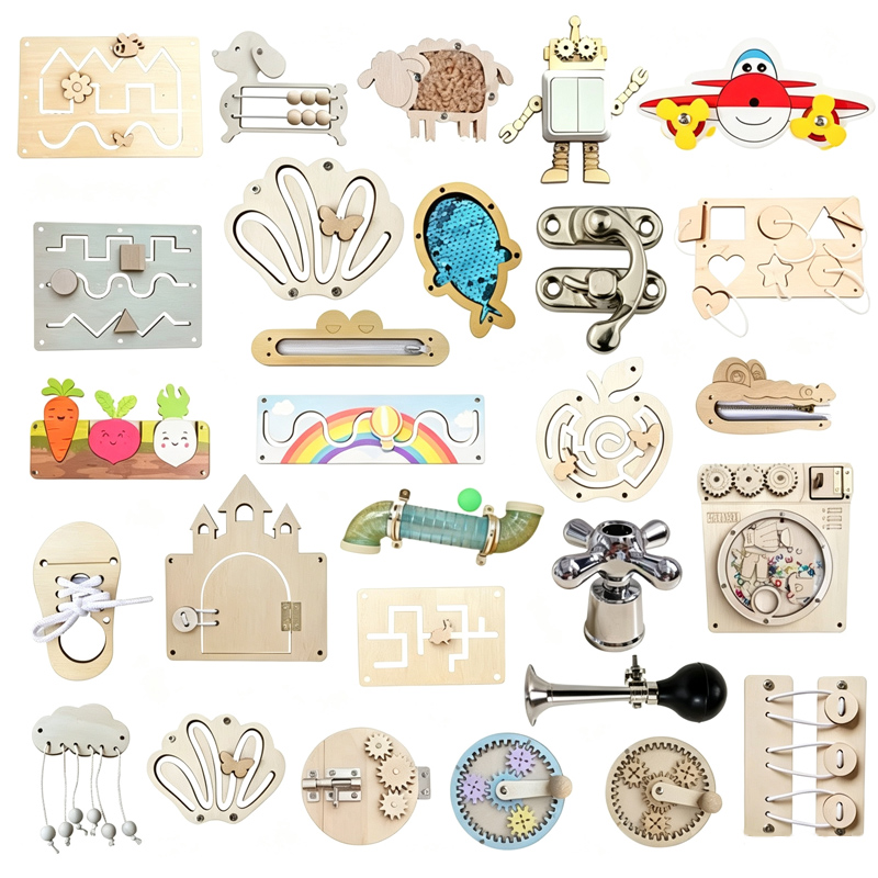 Board Game Diy - บอร์ดสำหรับเด็กเครื่องประดับ DIY สำหรับกิจกรรมของเด็กทารกทักษะการเคลื่อนไหวที่ดีการเรียนรู้เกมมอนเตสซอรี่ของเล่นฝึกประสาทสัมผัสบอร์ดธุรกิจเพื่อการศึกษาปฐมวัย