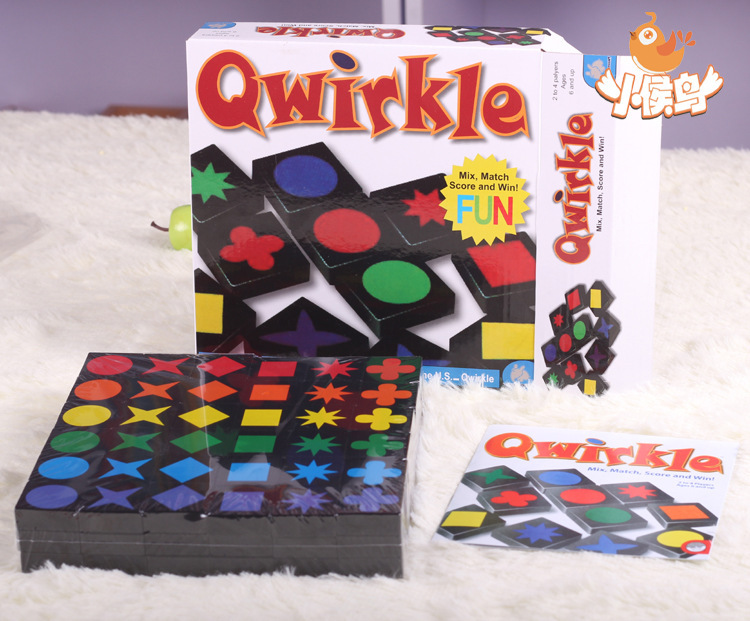 Board Game Qwirkle - เกมกระดานไม้ Qwirkle เกมปริศนาเชิงกลยุทธ์แบบอินเทอร์แอคทีฟสำหรับผู้ใหญ่และครอบครัว เหมาะสำหรับการสังสรรค์ในวันหยุดและเพื่อความบันเทิง