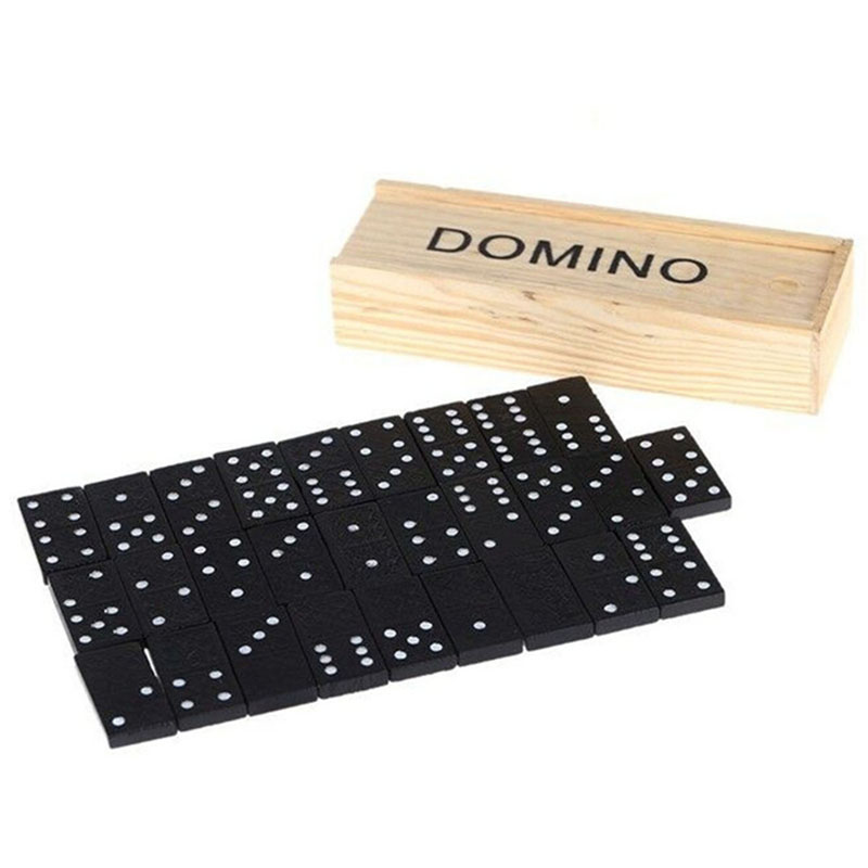 28 ชิ้น/เซ็ตเกมกระดานโดมิโนไม้ - Board Game Monopoli บทวิจารณ์และราคา