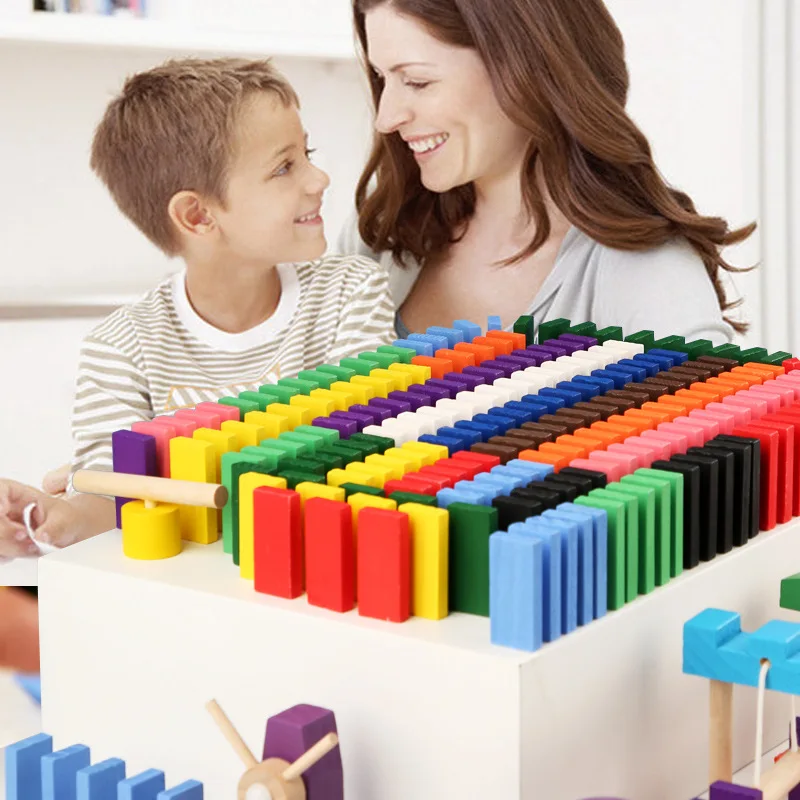 Montessori ของเล่นไม้รุ้งโดมิโ - Board Game Monopoli บทวิจารณ์และราคา