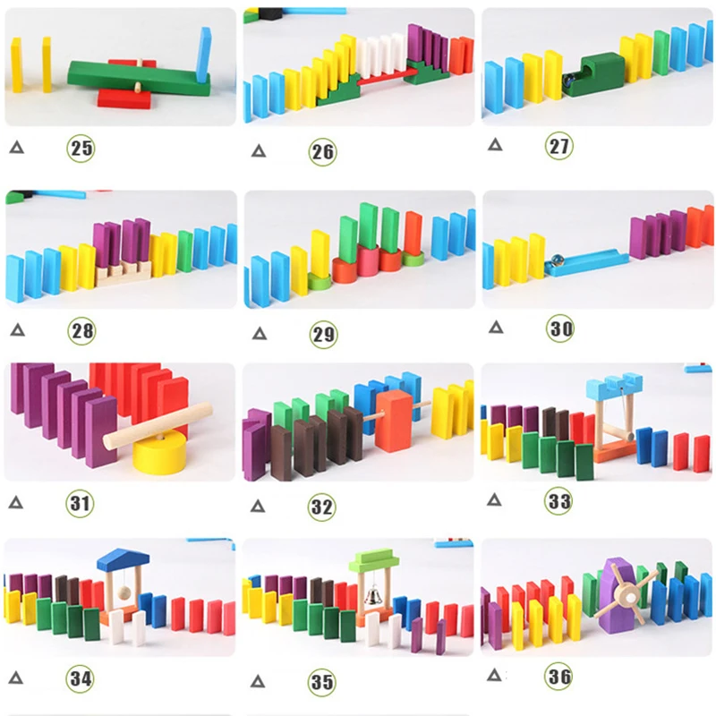 Montessori ของเล่นไม้รุ้งโดมิโ - Board Game Monopoli บทวิจารณ์และราคา