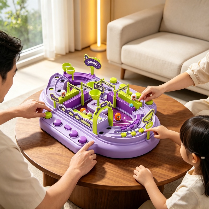เกมกระดานแข่งรถลูกแก้วสำหรับ 2 - Board Game Race Track บทวิจารณ์และราคา