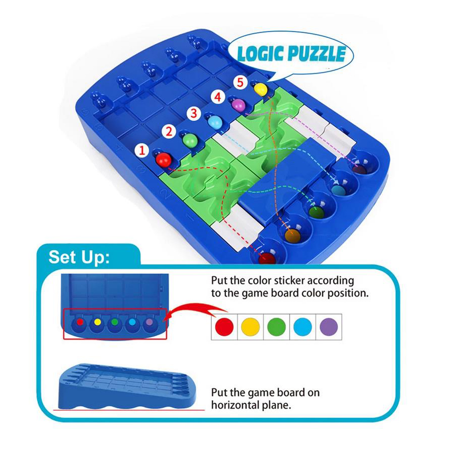IQ ปริศนาเส้นทางตรรกะลูกปัดการ - Board Game Race Track บทวิจารณ์และราคา