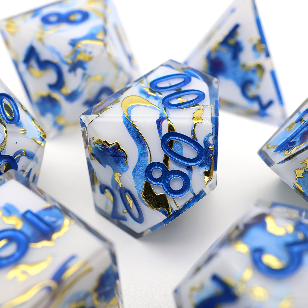 ลูกเต๋าขอบคมลูกเต๋า DND ทำจากเ - Board Game Land บทวิจารณ์และราคา