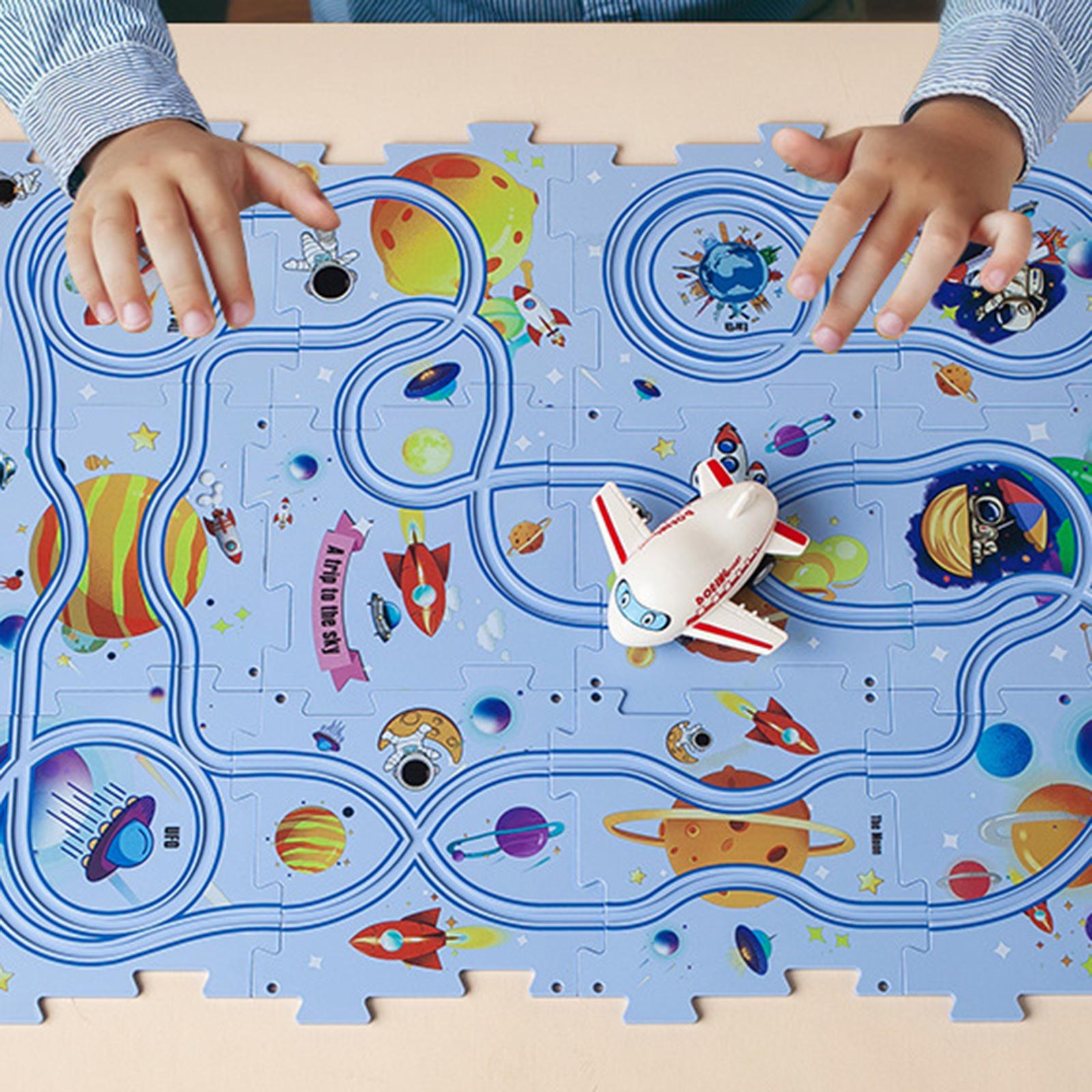 ของเล่นรถแข่ง ชุดรางรถไฟพลาสติ - Board Game Race Track บทวิจารณ์และราคา