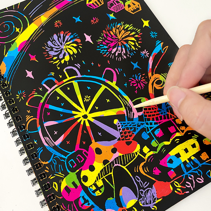 Rainbow Scratch กระดาษหมายเหตุ - Board Game Book บทวิจารณ์และราคา