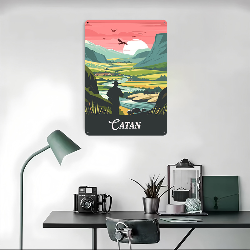 โปสเตอร์โลหะลายเกม Catan งานศิ - Board Game Catan บทวิจารณ์และราคา