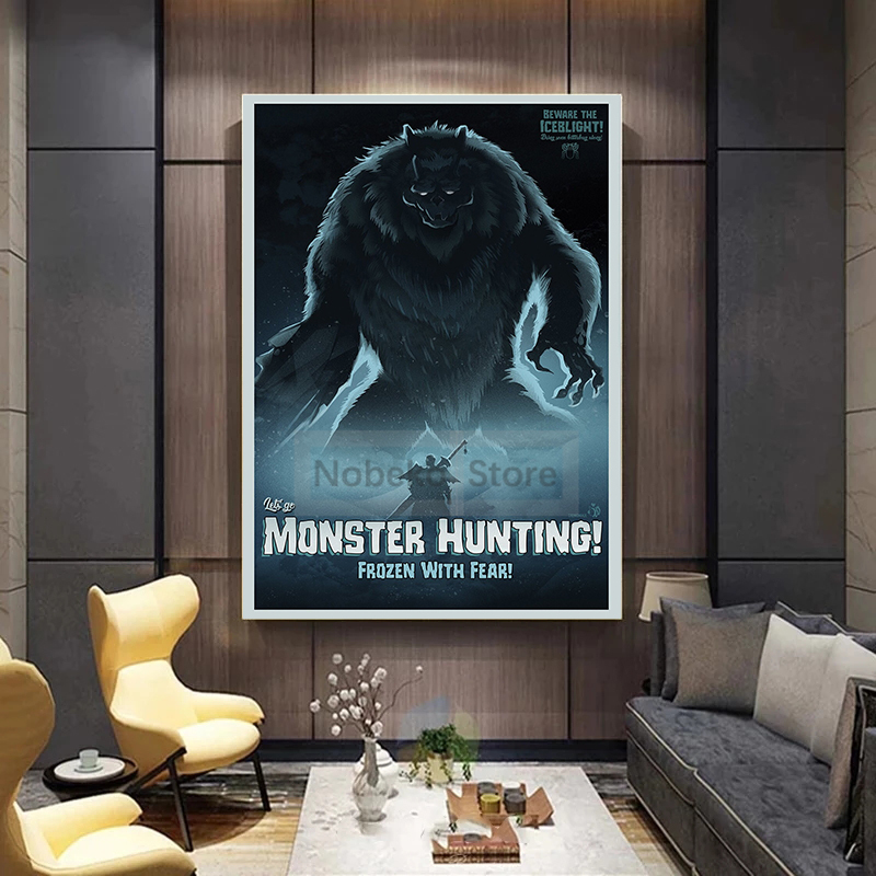 โปสเตอร์วิดีโอเกมคลาสสิกนักล่า - Board Game Movie บทวิจารณ์และราคา